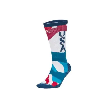 Nike Sb X Parra Usa Federation Kit Socks White/Brave Blue/White