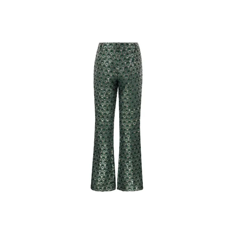 WEEKEND MaxMara Jacquard Flared Trousers-1