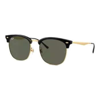 RayBan Injection Molded Round Sunglasses Men's Black/Gold