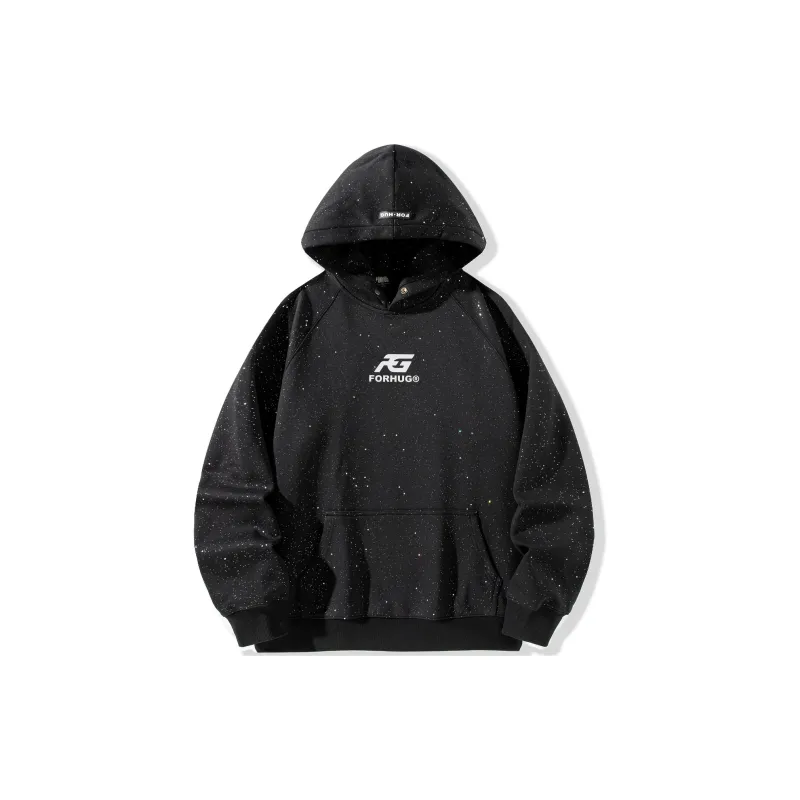 FORHUG Sweatshirts Unisex Black-1