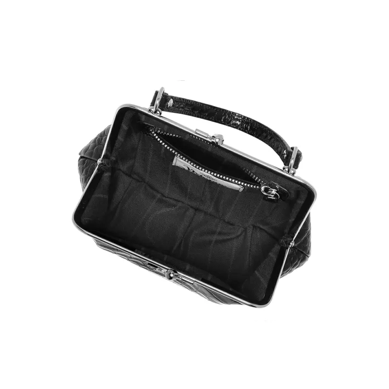 Vivienne Westwood Calfskin Dumpling Bag Shoulder Bag Crossbody Bag Handbag Wallets Regular Women's Black-3