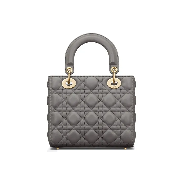 DIOR Lady DiorMy ABCDior Sheepskin Lady Dior Bag, Shoulder Bag, Crossbody Bag, Handbag Small Size Women's Gray-3