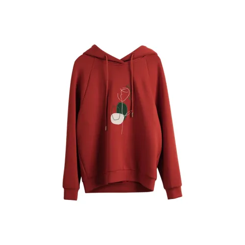 Olrain Sweatshirts Women's Red