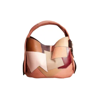 COACH Hobo Leather Hobo Bag One Shoulder Handbags Large Size Women's Light Brown