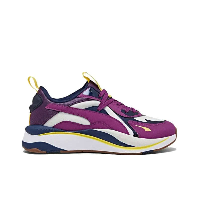 PUMA Rs Curve Cushioned Slip Resistant Mid Top Running Shoes Women's White Purple-1
