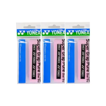 YONEX Badminton Grip Tape Pink Polyurethane Thin 3 Pack