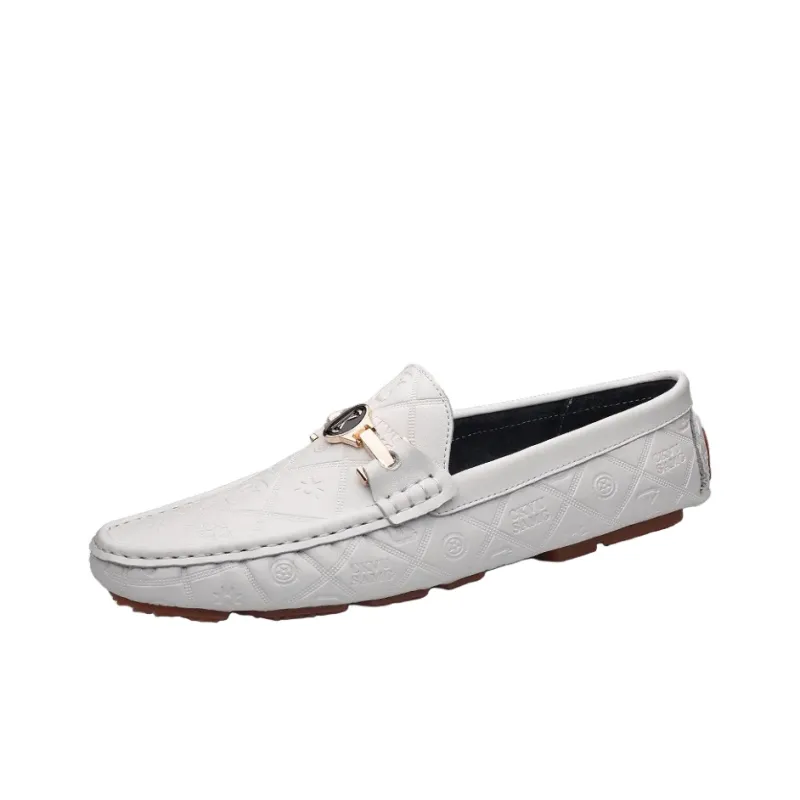 CKVUSAMG Gommino Loafers Men Black/White/Blue-17
