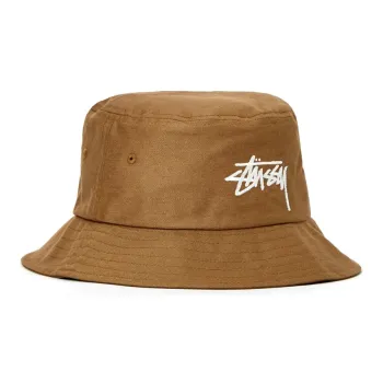 Stussy Bucket Hats Unisex Brown
