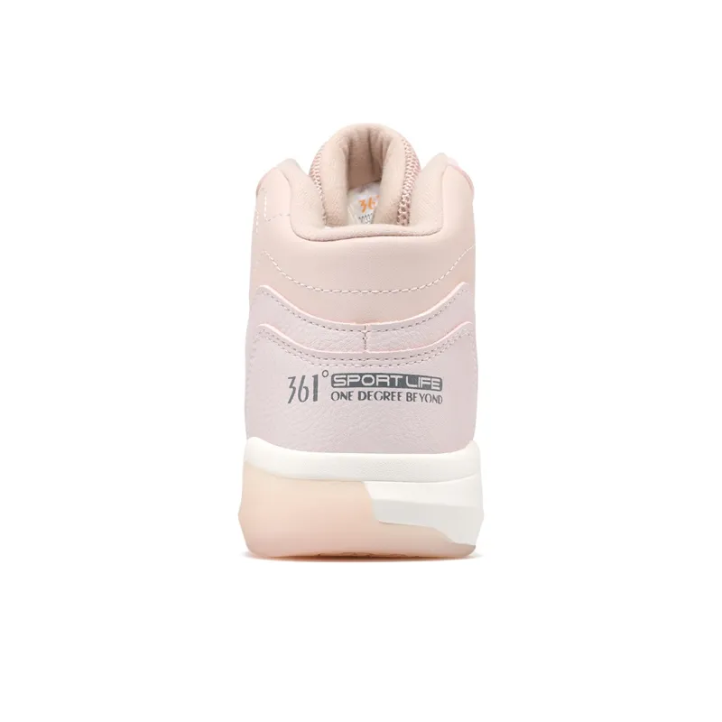 361° Winter Syndrome High Top Skateboard Shoes Women's Pink White-3