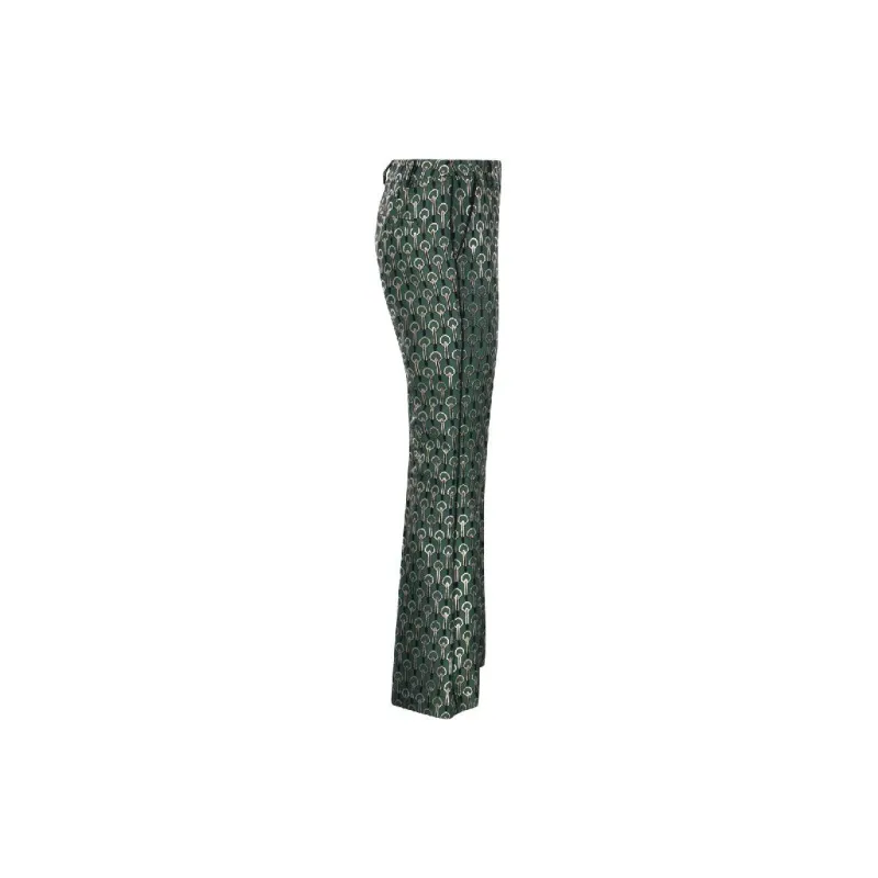 WEEKEND MaxMara Jacquard Flared Trousers-2