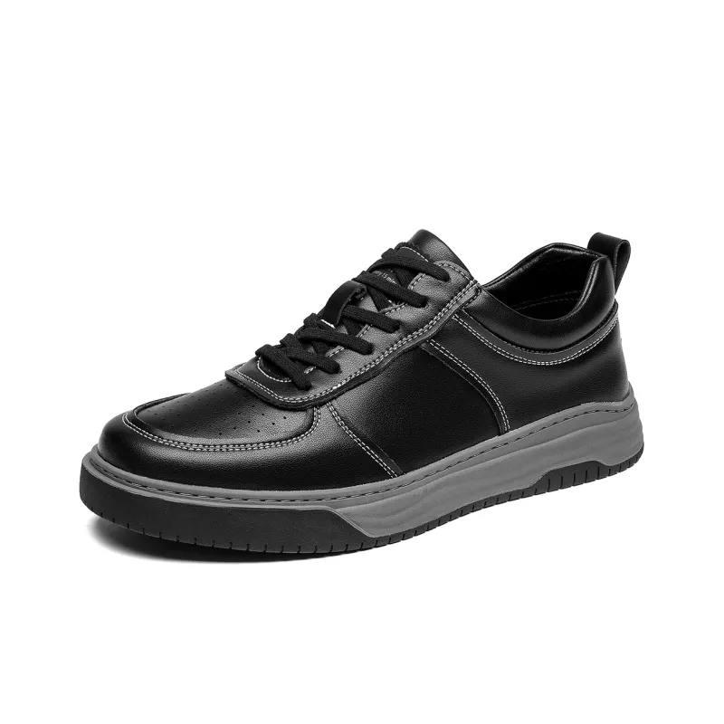 15 MINS Wear Resistant Low Top Skateboard Shoes Men's Black-1