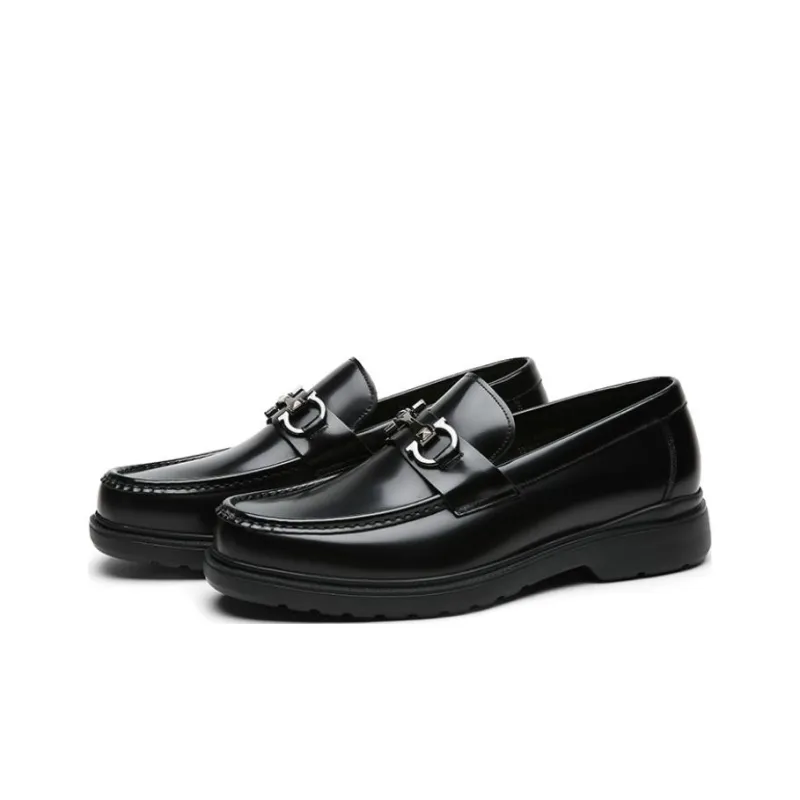 CROWN Loafers Men's Black One Yard Larger-2