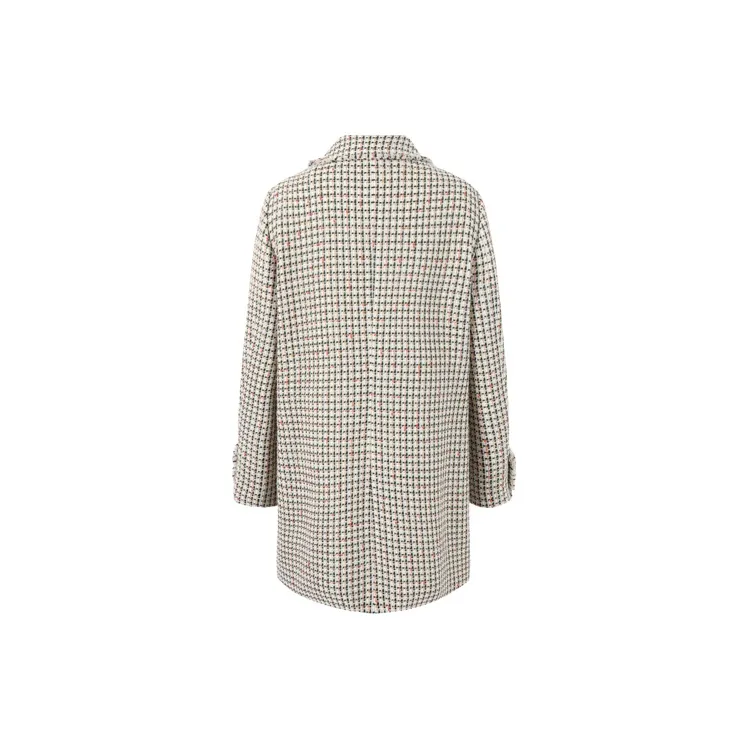 JZ Juzui Business Suit Women's Plaid Beige-1