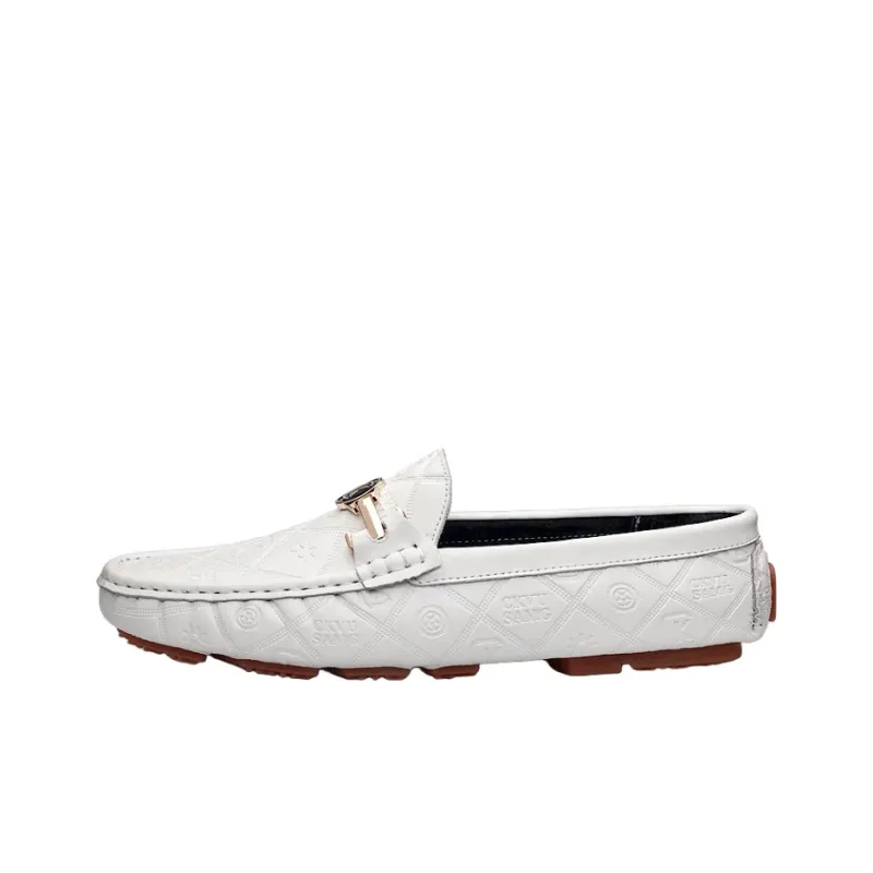 CKVUSAMG Gommino Loafers Men Black/White/Blue-16