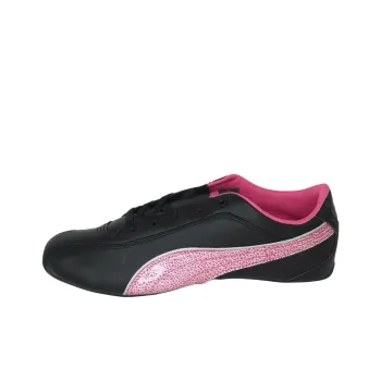 PUMA Tazon 6 Cushioning Wear-Resistant Low-Top Dance Shoes Women's Black Pink