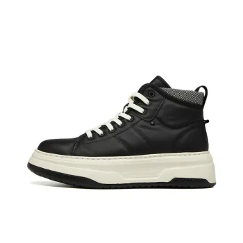 VICKI BROWN High Top France Fashion High End Luxury High Top Shoes Versatile Genuine Leather Men's
