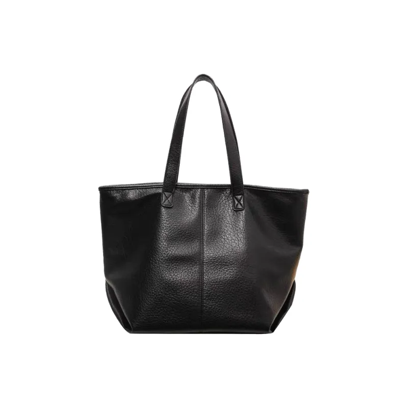 MARKANGARO PU Tote Bag Shopping Bag Handbag Shoulder Bag Medium Size Women's Black/Coffee/Yellow Brown-1