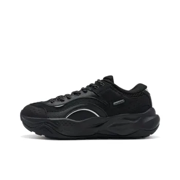 XTEP Cushioning Anti Slip And Wear Resistant Low Top Casual Shoes Men's Black