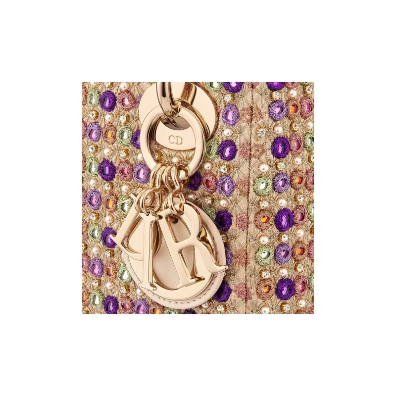 DIOR Lady Dior Satin Lady Dior Bag, Shoulder Bag, Crossbody Bag, Handbag Mini Women's Multicolor-4