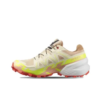 SALOMON Speedcross 6 Cushioned Wear-Resistant Lightweight Low-Top Trail Running Running Shoes Women's Light Brown