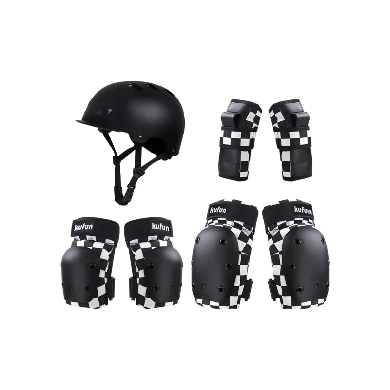 KUFUN Skateboard Protective Gears Composite Material EVA Outdoor Sports Unisex S M L XL Phantom Black-8
