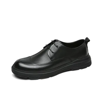 CROWN Casual Shoes Men's Black One Yard Larger