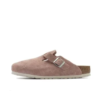 Birkenstock Boston Soft Footbed Suede Leather Narrow Fit 'Pink Clay' Women's