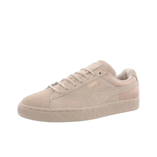 PUMA Suede Skateboard Shoes Women's Low-Top Tan