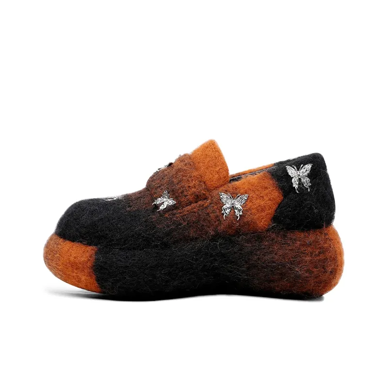 Hoov Loafers Women's Turquoise/Orange Black-4