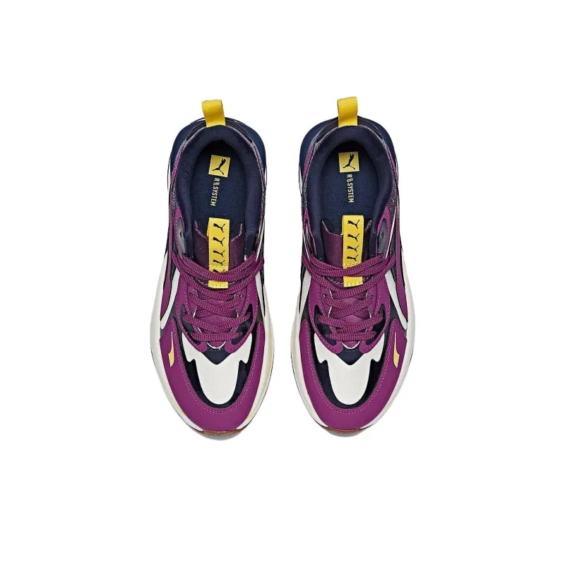 PUMA Rs Curve Cushioned Slip Resistant Mid Top Running Shoes Women's White Purple-2