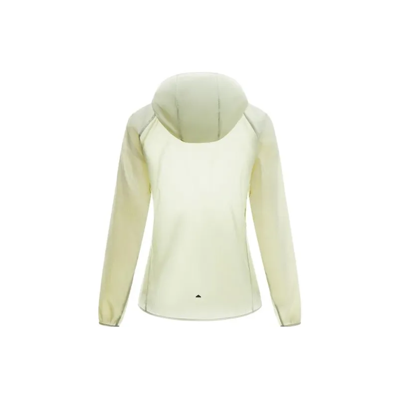 LINING Running Collection Sun Protection Clothing Women's Ulmus Branch Green Reflective Silver Print-1