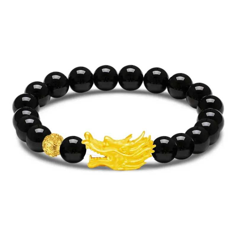 Teddy Bear Collection Obsidian Bracelets Unisex-0