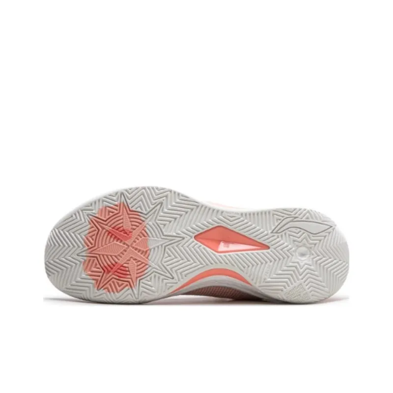 LiNing Liren 3 V2 Piggy Bank Cushioned Slip Resistant Abrasion Resistant Low Top Basketball Shoes Unisex Orange Pink-4