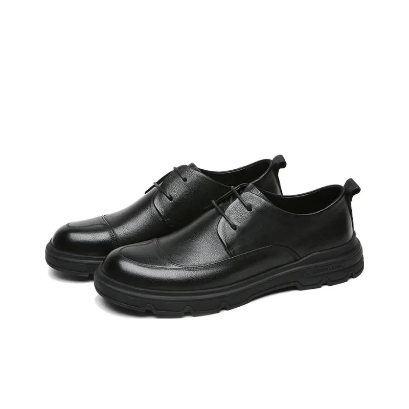 CROWN Casual Shoes Men's Black One Yard Larger-2