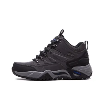 Skechers ARCH FIT RECON Anti-Slip Wear-Resistant Water-Resistant Warm Mid-Top Trekking Shoes Men's Gray