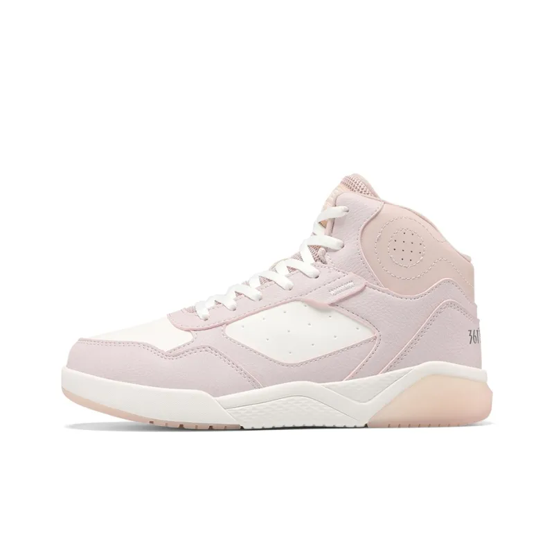361° Winter Syndrome High Top Skateboard Shoes Women's Pink White-0