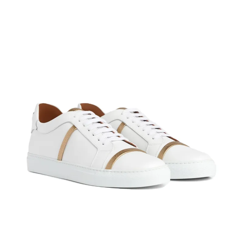 Malone Souliers Low-Top Skateboard Shoes Men's White-2