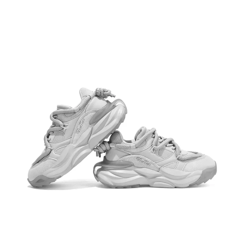 TCELLARS Cushioned Wear-Resistant Impact-Resistant Lightweight Height Increasing Low-Top Chunky Sneakers Unisex-4