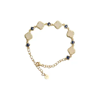 Artisan Lock Heart Jade Hetian Jade Bracelets Women's Pale Greenish-White Jade