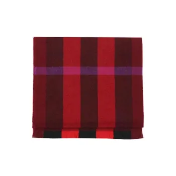 Burberry Knit Scarves Unisex Red