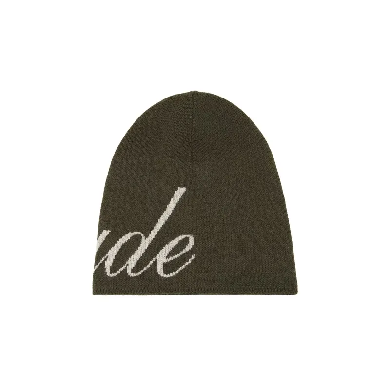 RHUDE X Automobili Lamborghini Script Knit Beanie-1