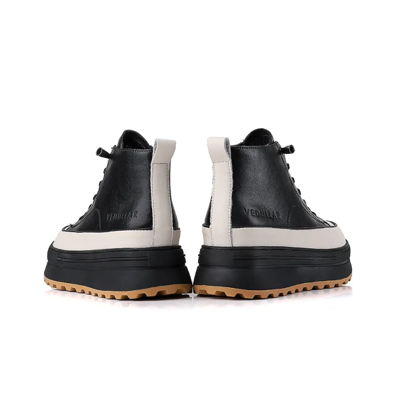 VEDULLAR Thermal Abrasion Resistant Height Increasing High Top Skateboard Shoes Women's-2