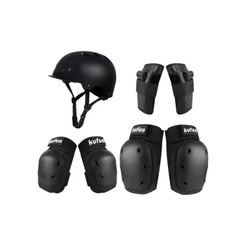 KUFUN Skateboard Protective Gears Composite Material EVA Outdoor Sports Unisex S M L XL Phantom Black