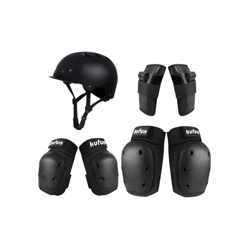 KUFUN Skateboard Protective Gears Composite Material EVA Outdoor Sports Unisex S M L XL Phantom Black