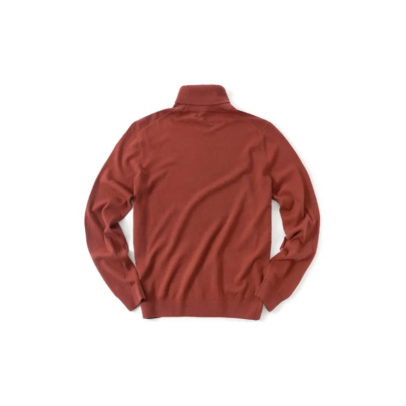Mr.Bu Sweater Men's Warm Brick Red-1