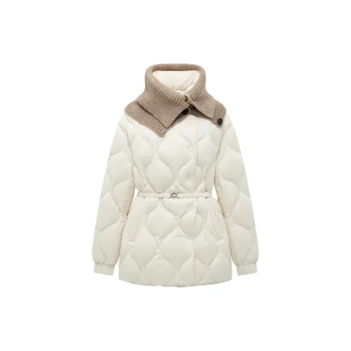 PEACEBIRD Down Jackets Women's Off White