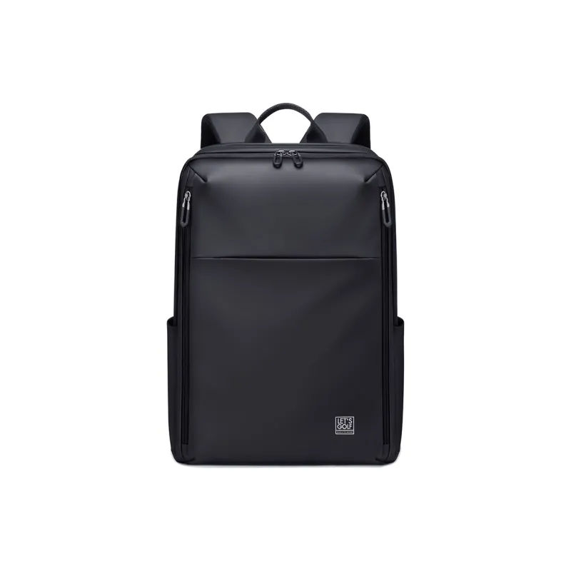 GOLF Synthetic Leather Backpack Large Size Men's Black-1