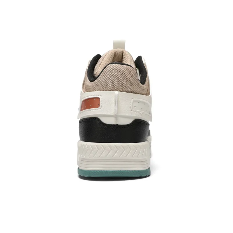 361° Warm High Top Skateboard Shoes Men's White Cyan-3