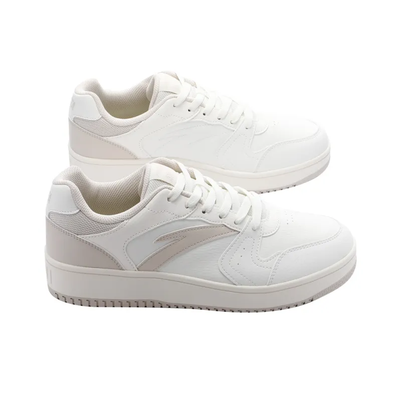 Anta Little Zero Sensation, Year One Cushioning Impact Resistance Low Top Skateboard Shoes Men's White Mud Gray-2