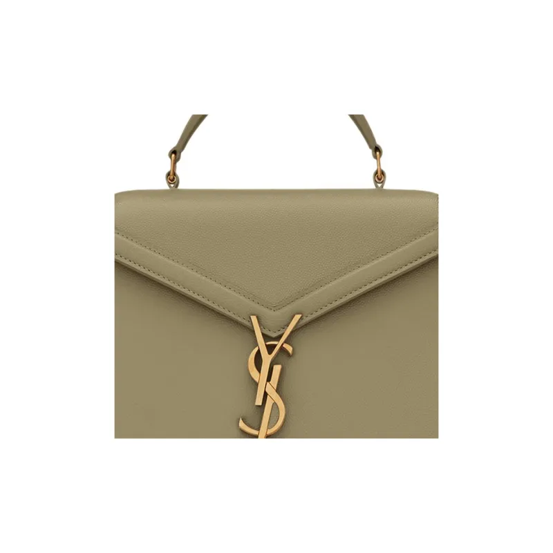 SAINT LAURENT Calfskin Shoulder Bag, Crossbody Bag, Handbag Mini Women's Earth Green-8